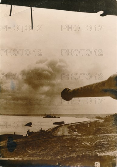 Omaha Beach after the landings, Normandy, 1944. Artist: Unknown