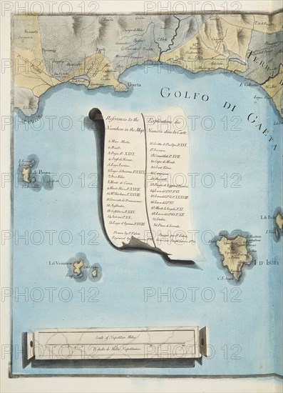 Map of Gulf of Gaeta, 1776.