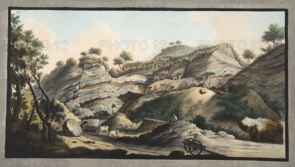 Section of a part of the cone of the Mountain of Somma, 1776.