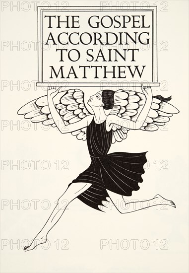 Angel of St. Matthew, 1931, (wood engraving).