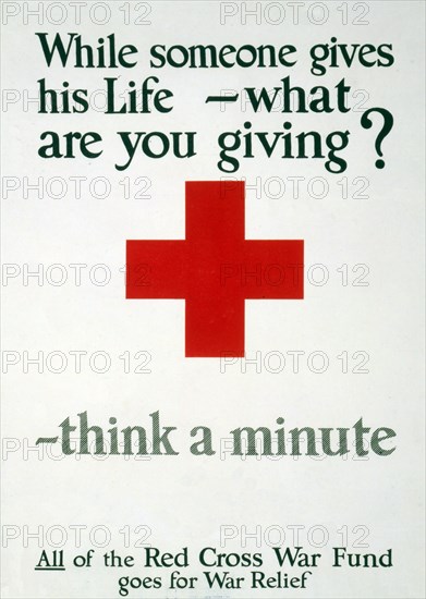 Fundraising Poster for the Red Cross, 1917.