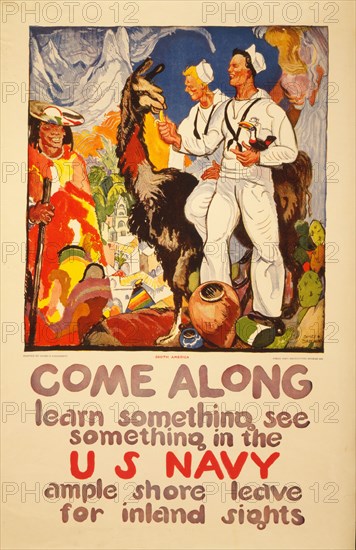 WW1 Recruitment Poster for the US Navy, 1919.