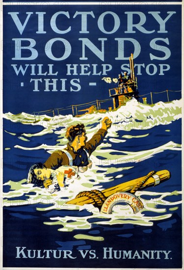 Victory Bonds will help stop this. Kultur vs. Humanity, 1918.