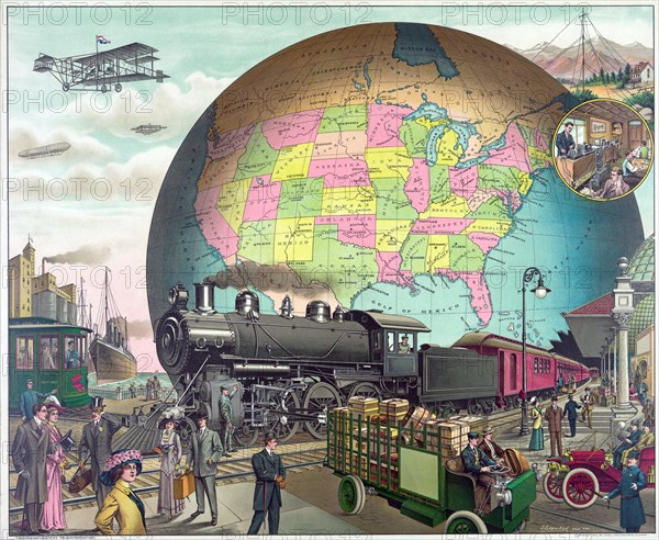 Twentieth Century Transportation, c.1910.