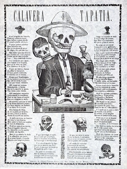 Calavera Tapatia, 1910.