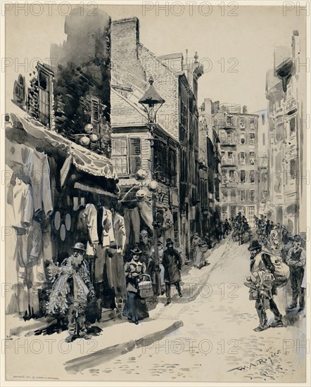 The Jewish Quarter, Boston, 1899.