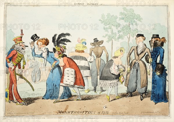 London Dandies or Monstrosities of 1815, 1835.