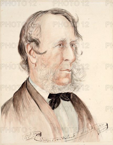 Portrait of George Cruikshank, Born 1792, Died 1878, 1878.