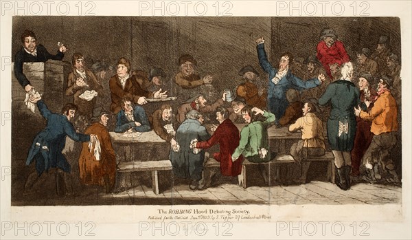 The ROBBING Hood Debating Society, 1809.