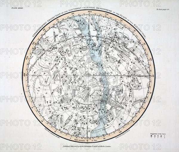 The Southern Hemisphere (Plate XXVIII), 1822.