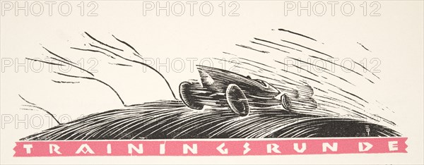 Illustration from Styl, pub. 1922 (pochoir Print)