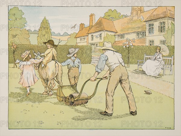 The Gardener,  from Four and Twenty Toilers, pub. 1900 (colour lithograph)