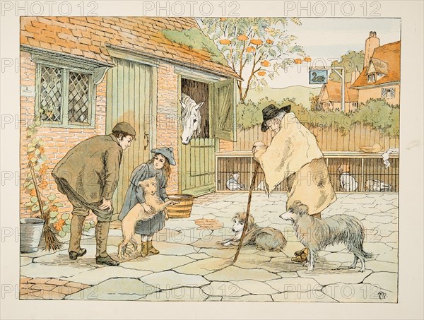 The Vet,  from Four and Twenty Toilers, pub. 1900 (colour lithograph)