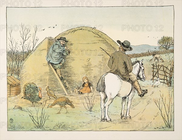 The Farmer, from Four and Twenty Toilers, pub. 1900 (colour lithograph)