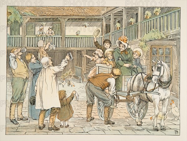 The Ostler,  from Four and Twenty Toilers, pub. 1900 (colour lithograph)