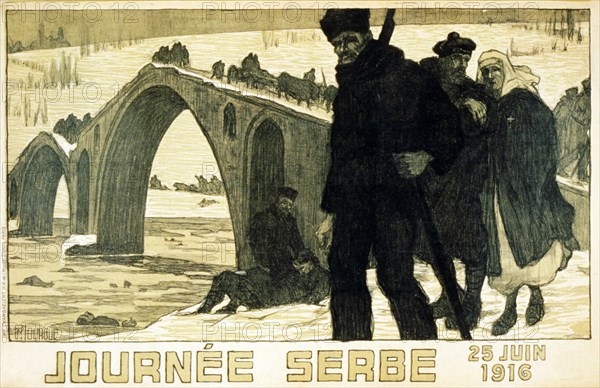 Journée Serbe. 25 Juin 1916 (colour lithograph)