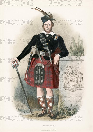 Chisholm, from The Clans of the Scottish Highlands, pub. 1845 (colour lithograph)