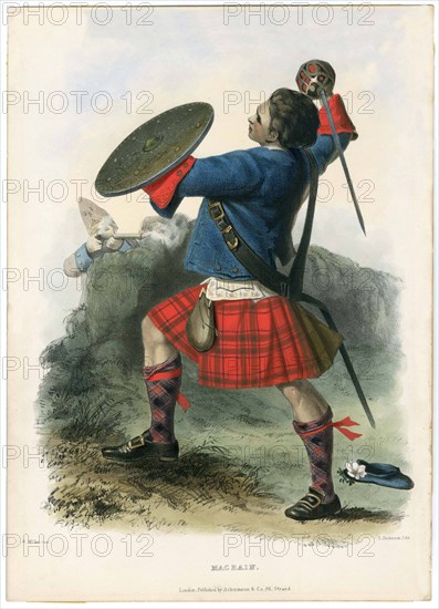 Macbain, from The Clans of the Scottish Highlands, pub. 1845 (colour lithograph)