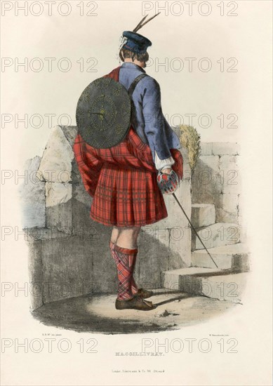 Macgillivray, from The Clans of the Scottish Highlands, pub. 1845 (colour lithograph)