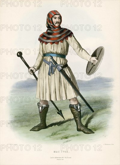 Mac Ivor, from The Clans of the Scottish Highlands, pub. 1845 (colour lithograph)