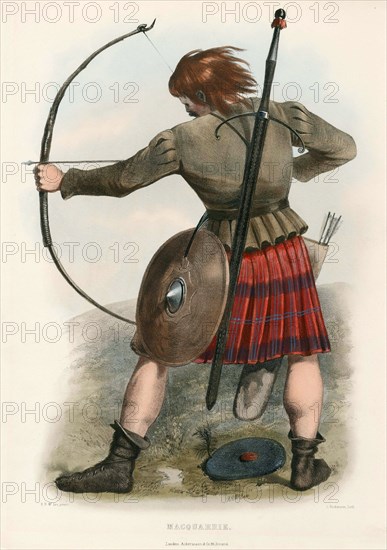 Macquarrie, from The Clans of the Scottish Highlands, pub. 1845 (colour lithograph)