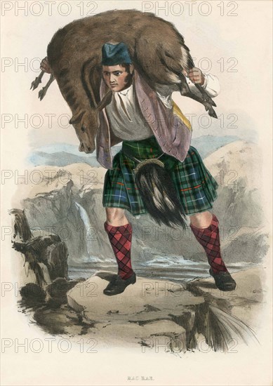 Mac Rae, from The Clans of the Scottish Highlands, pub. 1845 (colour lithograph)