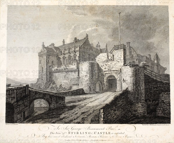 View of Stirling Castle, eng. William Byrne, pub. 1781 (engraving)