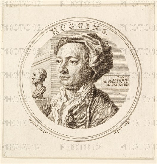 Portrait of William Huggins, pub. 1760.  Creator: Unknown.