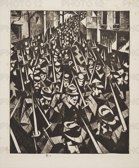 A Dawn, 1914, pub. 1915. Creator: Christopher Richard Wynne Nevinson (1889 ? 1946) .