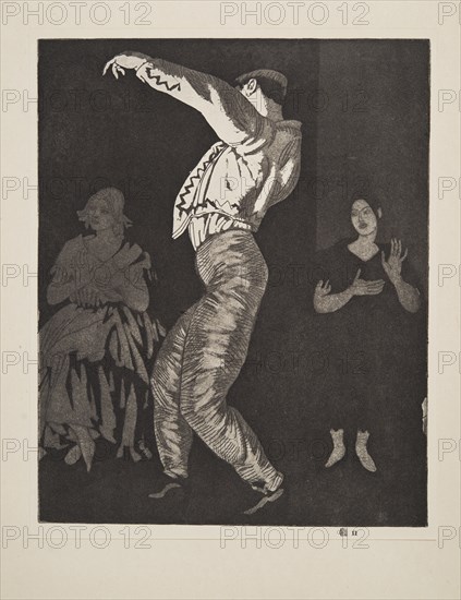 Spanish Dancer No. II, pub. 1923. Creator: Laura Knight (1877 - 1970).