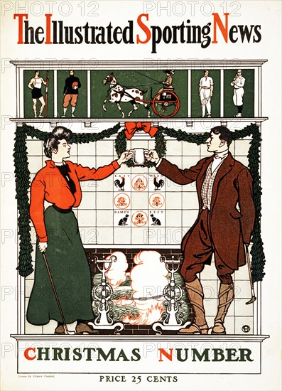 The Illustrated Sporting News,  Christmas Number, 1900. Creator: Edward Penfield (1866 - 1835).