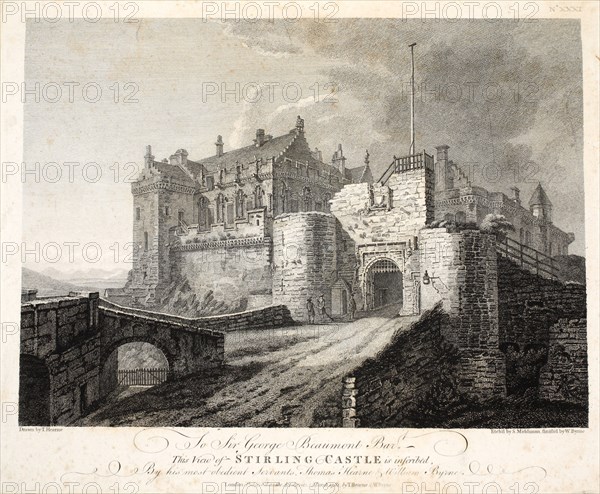 View of Stirling Castle, eng. William Byrne, pub. 1781. Creator: Thomas Hearne (1744 - 1817).