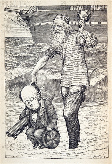 Supporting each man on the top of the tide' pub.1876. Creator: Henry Holiday (1839 - 1927).