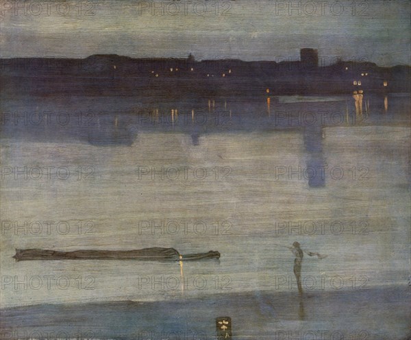 Nocturne in Blue and Green, 1870. Creator: James Abbott McNeill Whistler (1834-1903).