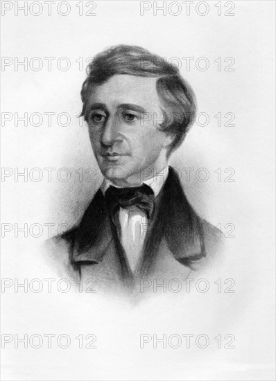 Henry David Thoreau, pub. c1854. Creator: Samuel Worcester Rowse (1822 - 1901).