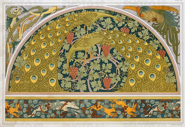 Designs for borders and corner, pub. 1897. Creator: Maurice Pillard Verneuil (1869?1942).