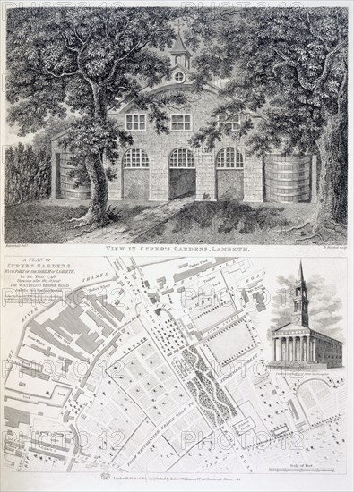 Cuper's Gardens, Lambeth, 1746. Creator: English School (18th Century).