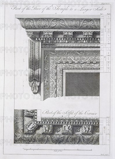 Part of the door of the temple, pub. 1764. Creator: Robert Adam (1728-92).