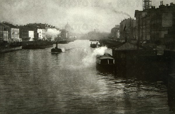 The Fontanka River in St Petersburg, Russia, 1900s. Artist: Fred Boisson