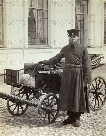 A coachman, 1890s.  Artist: Alexei Sergeevich Mazurin