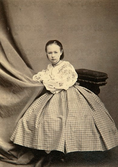 Childhood portrait of Sophia Perovskaya, 1860s. Artist: Unknown