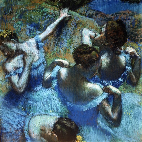 'Dancers in Blue', c1898.  Artist: Edgar Degas