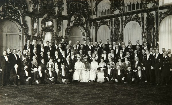 Sitting of the committee of Grand Duchess Tatiana Nikolaievna of Russia, early 20th century. Artist: Unknown
