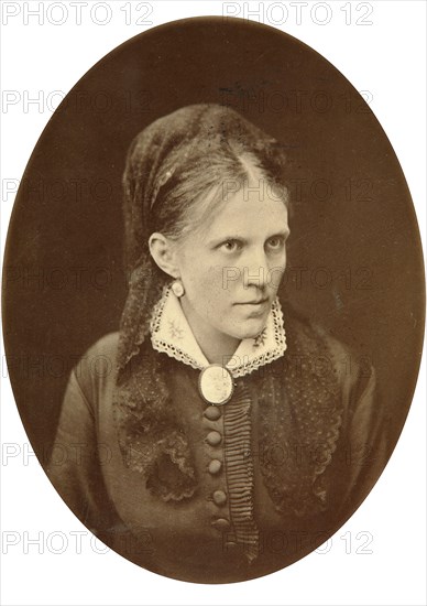 Anna Dostyevskaya, wife of Russian author Fyodor Dostoyevsky, late 19th or early 20th century. Artist: NA Lorenkovich