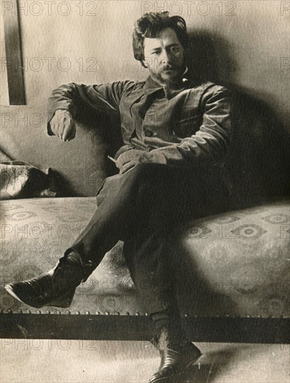 Leonid Andreyev, Russian author, early 20th century. Artist: Unknown