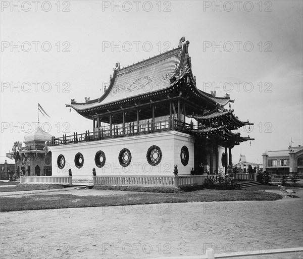 China Pavilion, the All-Russia Exhibition, Nizhny Novgorod, Russia, 1896.  Artist: Maxim Dmitriev