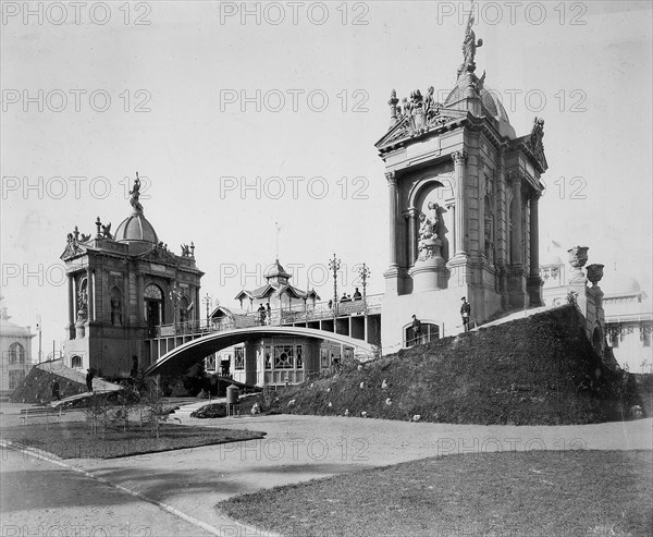 Concrete bridge, the All-Russia Exhibition, Nizhny Novgorod, Russia, 1896.  Artist: Maxim Dmitriev