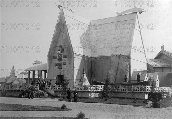 Northern Pavilion, the All-Russia Exhibition, Nizhny Novgorod, Russia, 1896.  Artist: Maxim Dmitriev