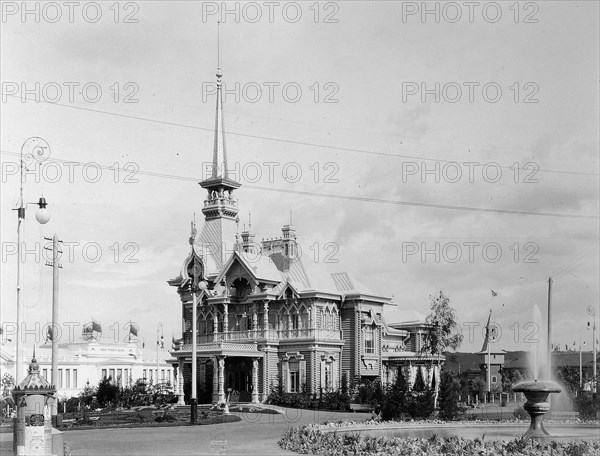 Tsar's Pavilion, the All-Russia Exhibition, Nizhny Novgorod, Russia, 1896.  Artist: Maxim Dmitriev