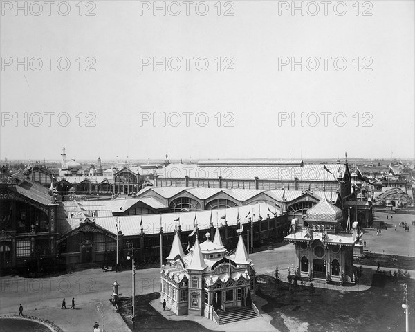 General view, the All-Russia Exhibition, Nizhny Novgorod, Russia, 1896.  Artist: Maxim Dmitriev